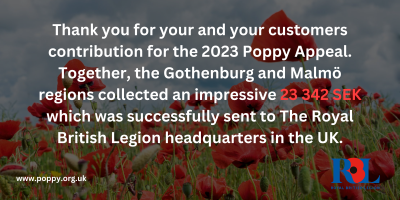 Poppy Appeal thanks