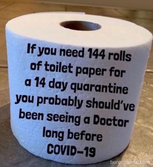 Did you need 144 toilet rolls?