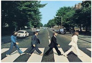 Beatles on zebra crossing