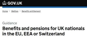 GOV.UK benefits and pensions