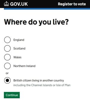 GOV.UK register to vote