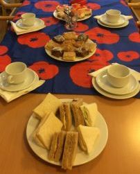 Poppy Day Tea table
