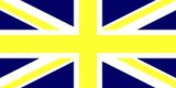 union jack yellow+blue-flag
