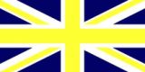 union jack yellow+blue-flag